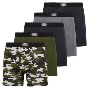 NEW Dickies 5 Pack Mens Boxer Briefs With Pouch, Moisture Wicking Performance Un
